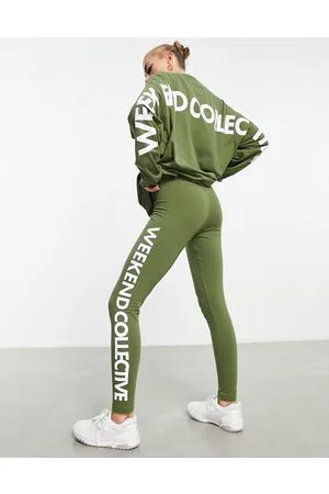 ASOS ASOS - Weekend Collective - Leggings kaki