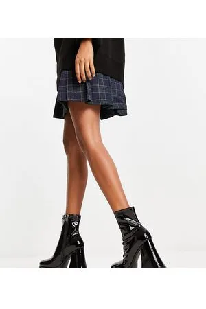 Lamoda Stivali con tacco svasato in vinile con plateau - In esclusiva per ASOS