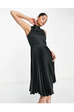 Closet Vestito midi accollato a pieghe