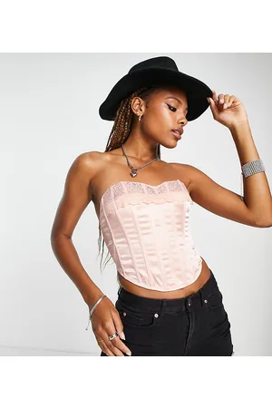 Reclaimed Corsetto con finiture in pizzo