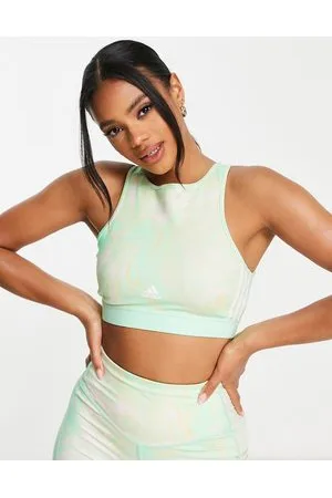 adidas Adidas - Training Hyperglam - Reggiseno sportivo a supporto leggero con stampa effetto marmo