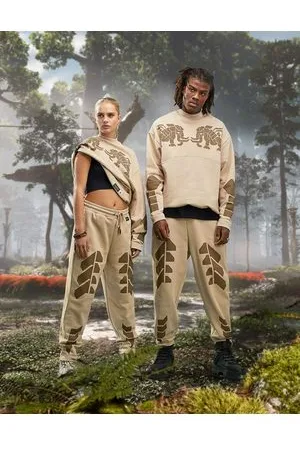ASOS ASOS X Horizon Forbidden West - Joggers unisex color pietra in coordinato