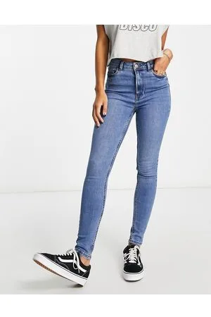 New Look Jeans skinny push-up modellanti a vita alta lavaggio vintage