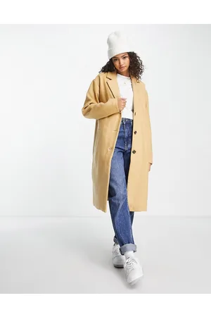 Pieces® Alice - Cappotto color cammello in misto lana