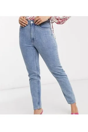 VERO MODA Mom jeans vita alta denim chiaro