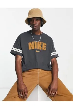 Nike T-shirt fumo scuro con stampa rétro