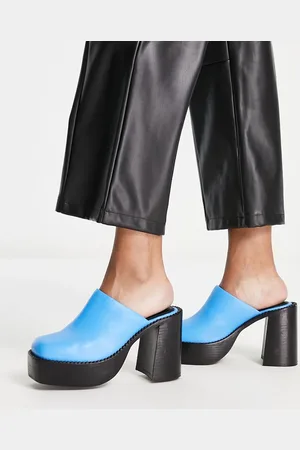 ASOS Pierre - Sabot in pelle premium con tacco e suola spessa