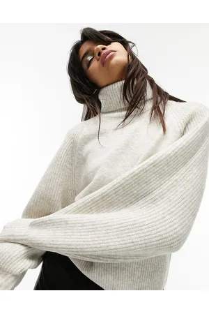 Topshop Maglione lavorato con collo alto mélange