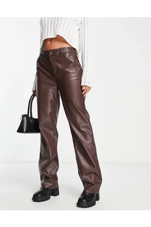 ASOS Pantaloni dritti in pelle sintetica