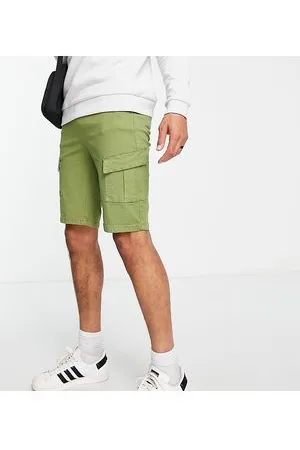 Bolongaro Tall - Pantaloncini cargo in twill kaki