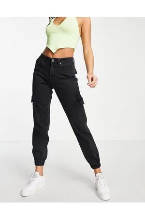 Urban classics Pantaloni cargo di jeans slavato