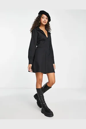 Miss Selfridge Vestito camicia a corsetto in popeline