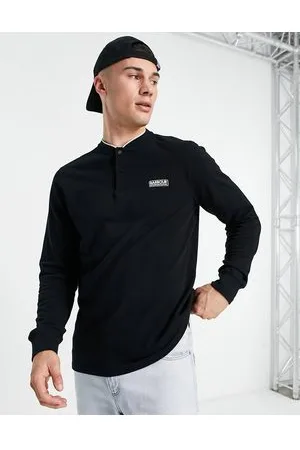 Barbour Circuit - Polo a maniche lunghe nera