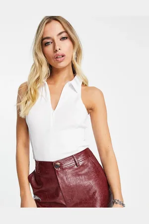Envii Top a polo senza maniche con zip