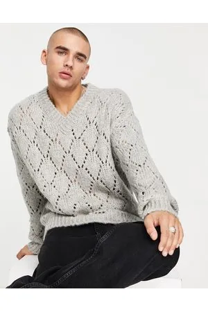 ASOS Maglione traforato con scollo a V