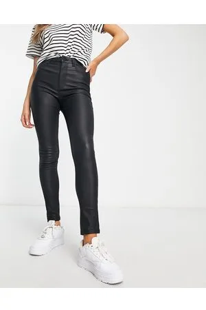 New Look Jeans neri spalmati push-up modellanti super skinny a vita alta