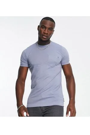 French Connection Tall - T-shirt testurizzata azzurra