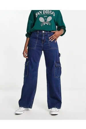 Monki Jeans cargo con fondo ampio