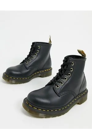 Dr. Martens 101 - Stivali neri vegan con 6 occhielli