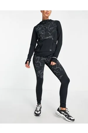 Under Armour Outrun The Cold - Leggings neri con stampa