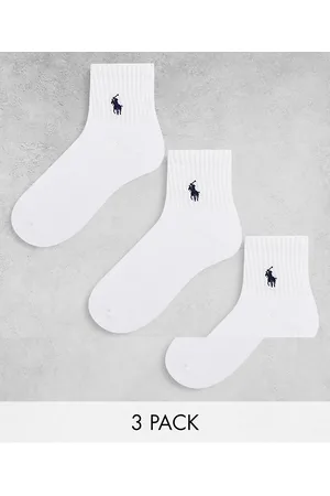Ralph Lauren Confezione da 3 paia di calzini sportivi bianchi