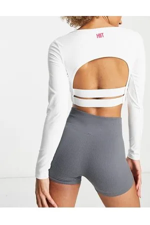 HIIT Top a maniche lunghe asimmetrico