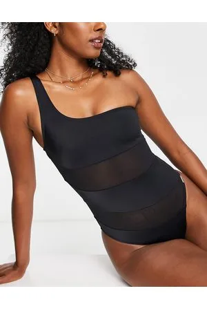 Free Society Costume da bagno in rete nera