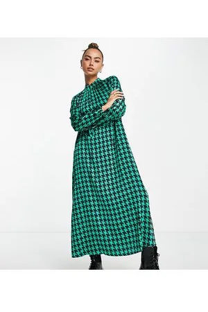 Y.A.S Esclusiva - Vestito midi a maniche lunghe con stampa