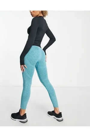 Urban Threads Leggings da palestra senza cuciture a prova di squat color mélange