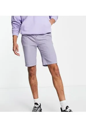 Bolongaro Tall - Pantaloncini lilla in tessuto a coste