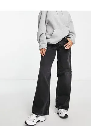 Weekday Ample - Jeans ampi a vita bassa neri