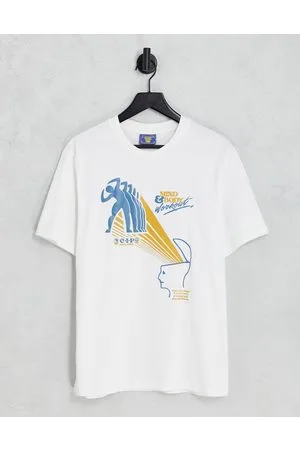 Coney Island Picnic T-shirt bianca con stampa “Mind and Body”