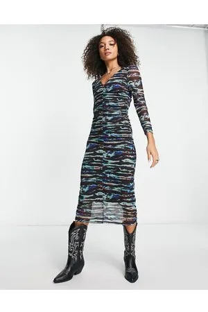 Object Vestito midi con stampa astratta