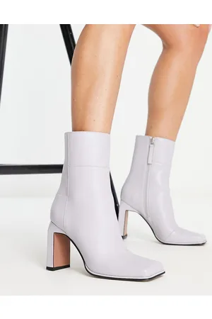 ASOS Envy - Stivaletti con tacco alto in pelle lilla