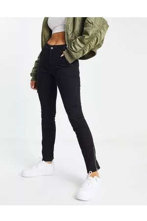 ASOS Pantaloni stile motociclista cargo skinny con zip, colore