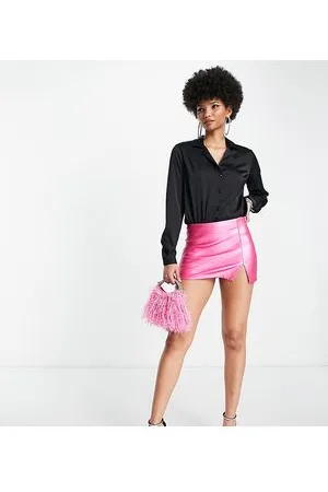 ASOS ASOS DESIGN Tall - Body comodo stile camicia a maniche lunghe in raso