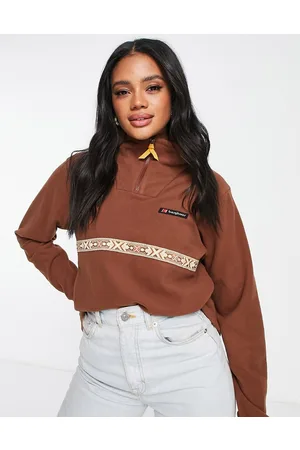 Berghaus Pile oversize con cerniera lampo corta e motivo azteco, colore
