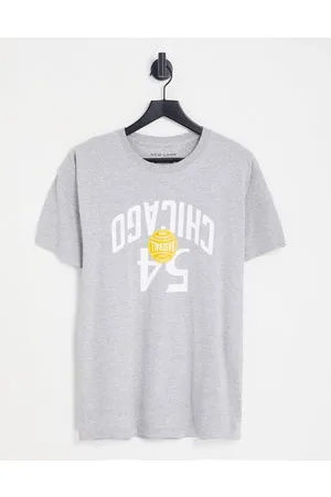 New Look T-shirt grigia con stampa Chicago