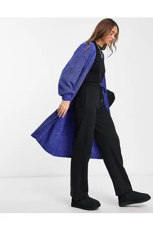 Y.A.S Cardigan taglio lungo in maglia color cobalto acceso