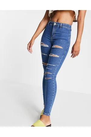 Topshop Joni - Jeans con strappi vistosi medio