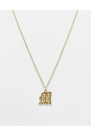 DesignB London Old School - Collana color con iniziale M