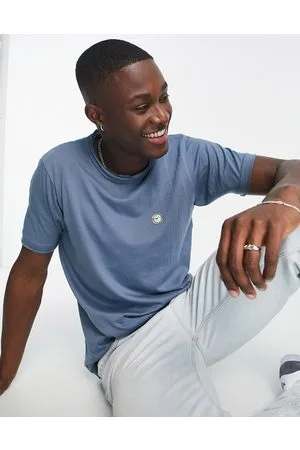 Le Breve T-shirt taglio lungo con fondo arrotondato blu