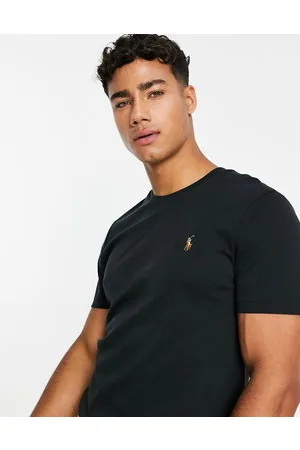 Ralph Lauren T-shirt slim in cotone pima con logo multicolore