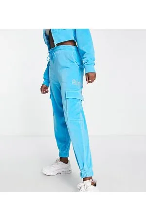 AsYou Joggers cargo in velour con grafica in coordinato