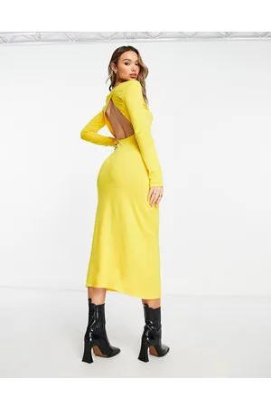 NA-KD Vestito midi aperto dietro in maglia