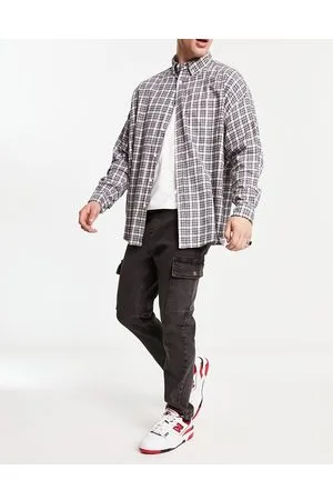 ASOS Jeans cargo con vita e fondo elasticizzati slavato