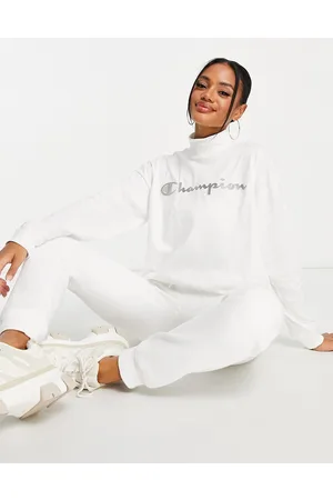 Champion Felpa con logo grande bianca