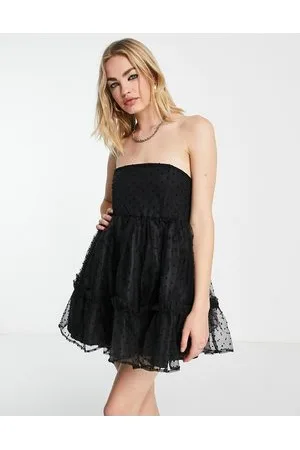 Jaded Rose Vestito molto corto a fascia in organza