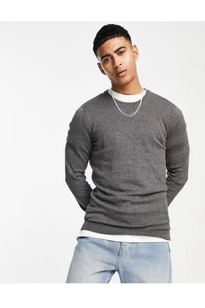 New Look Maglione attillato lavorato scuro