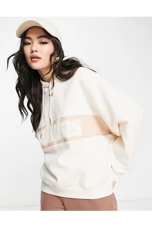 adidas Ski Chic - Felpa con cappuccio rétro color avena